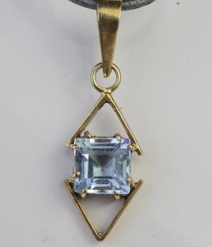 Blue Topaz Pendent